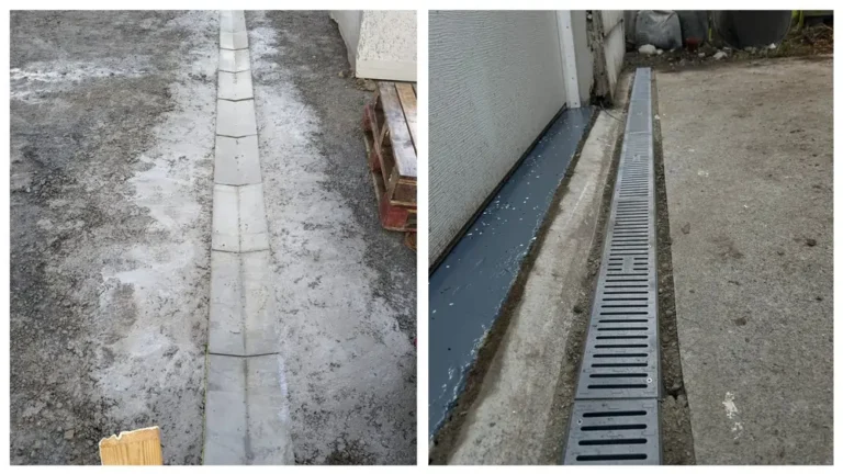 concrete drainage channel