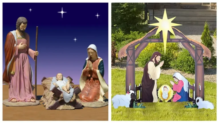 large outdoor nativity scene