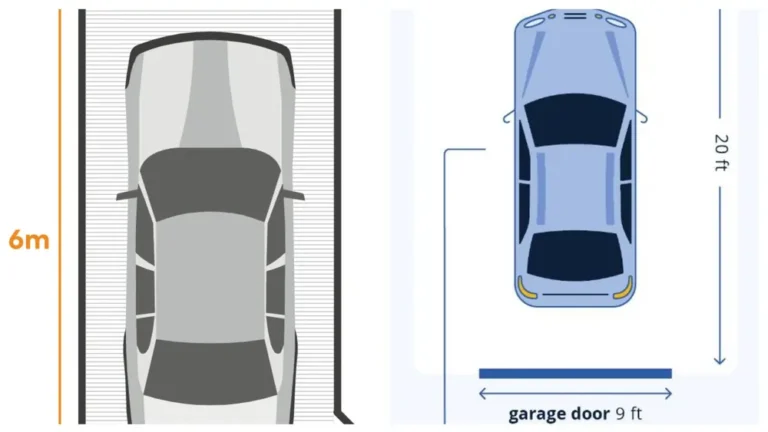 single car garage dimensions