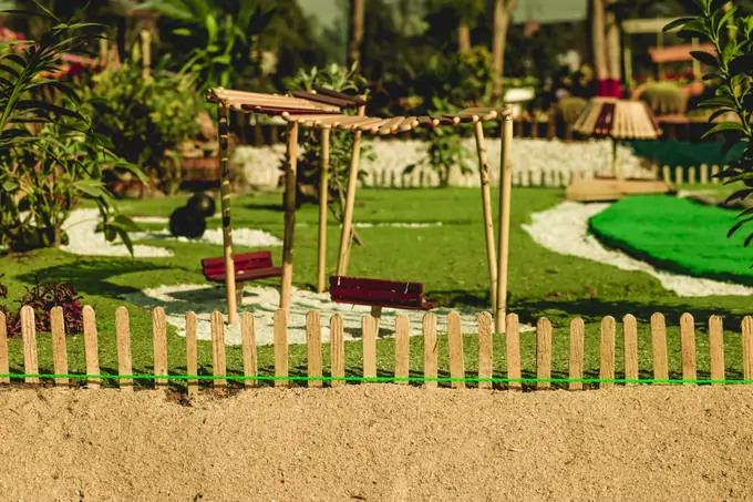 fence line garden