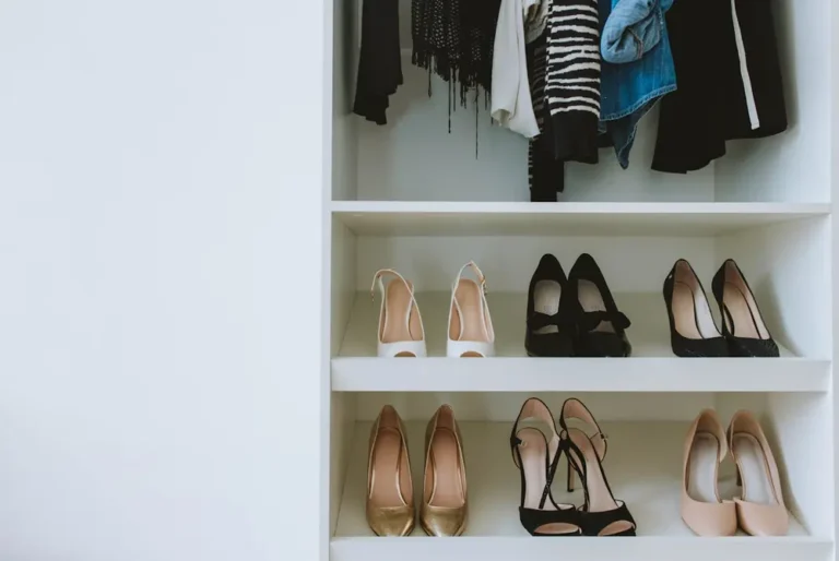 closet with shoe organizer